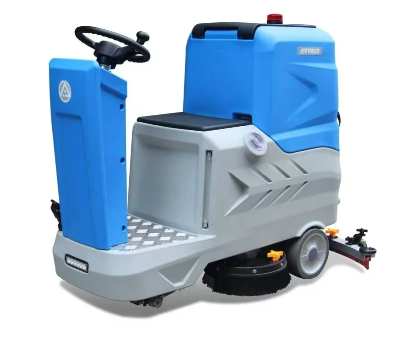 Professional Floor Cleaners Hot Sale High Quality Electric Driving Floor Scrubber Ride on Scrubber Machine Clean Floor Equipment