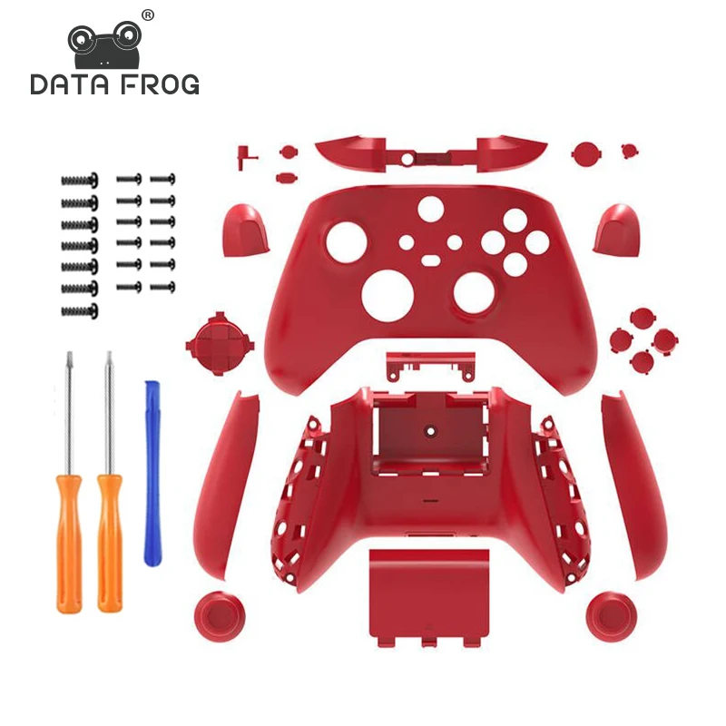DATA FROG Pełny zestaw wymiennych obudów do kontrolera Xbox Series X Przednia pokrywa tylna do akcesoriów Xbox Series S