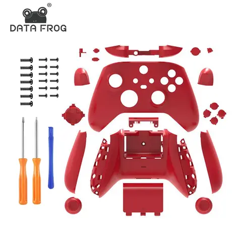 DATA FROG Full Set Replacement Housing Shell Case For Xbox Series X Controller Front Cover Back For Xbox Series S Accessories
