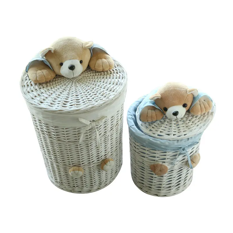 Creative Cute Toy Storage Box, Dirty Laundry Basket, Wicker HomeSimple Decoration, Organizer, Room, Bathroom Organization, 2023