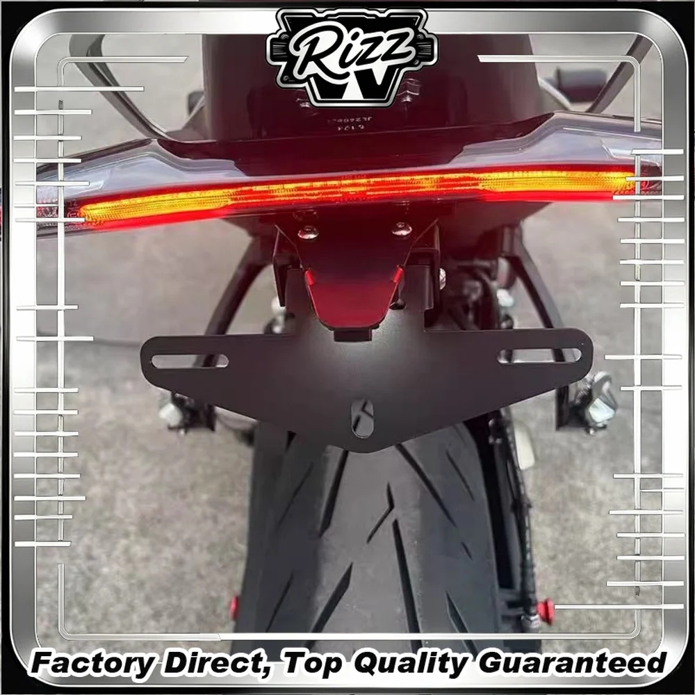 For CF 675SR/675NK Rear License Plate Bracket with Short Tail Support - Original Vehicle Hole Installation without Damage