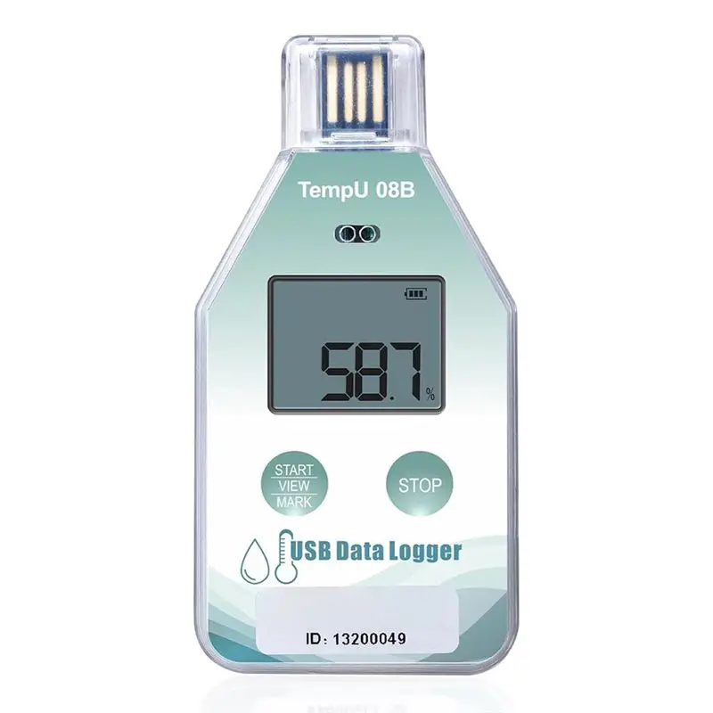 AA81-Disposable USB Temp Recorder For Refrigerator, 5-Pack Auto PDF/CSV Reporting Functionality