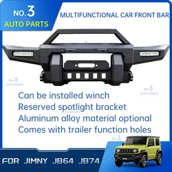 Front Bumper Front bar For Suzuki Jimny JB64 Sierra JB74W 2019 2022 Made of aluminum alloy Exterior Accessories frames