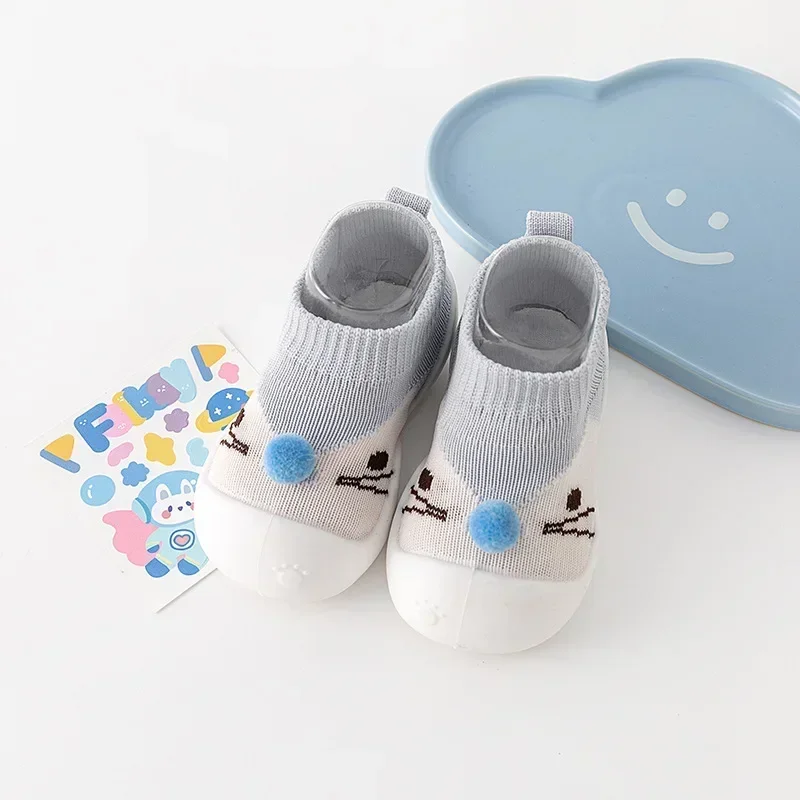 Un nuovo paio di scarpe da neonato con motivo A gatto per 1-3 anni, scarpe da bambino con suola morbida per ragazzi e ragazze, antiscivolo