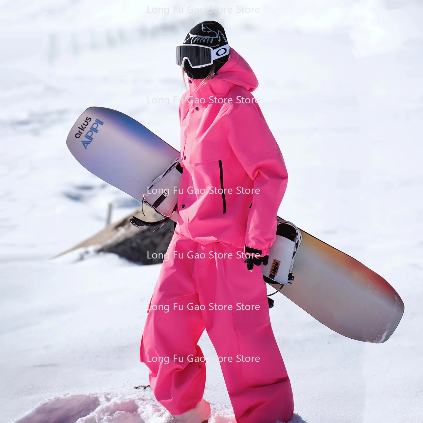 

Ski Suit Women's Suit Men's Winter Windproof Waterproof Warm Thickened Ski Clothing Snowboard Suit Set