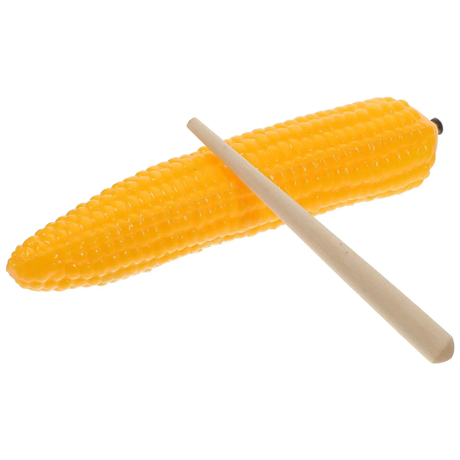 Simulated Fruit Musical Toys Corn Shaker Abs Kids Vegetable Sandbox Plaything Lightweight Cartoon Design