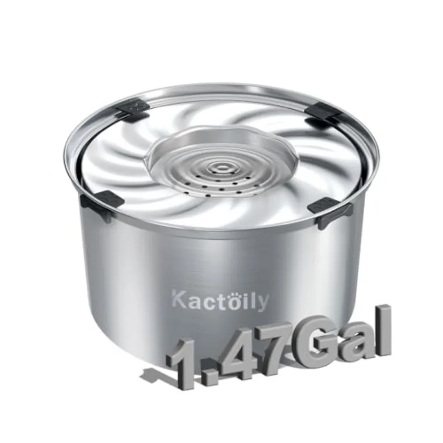 

Миска для воды для собак объемом 1,47 галлона (24 стакана), большая, без проливания, с плавающим диском, защита от брызг, для медленного питья воды для непослушных питомцев