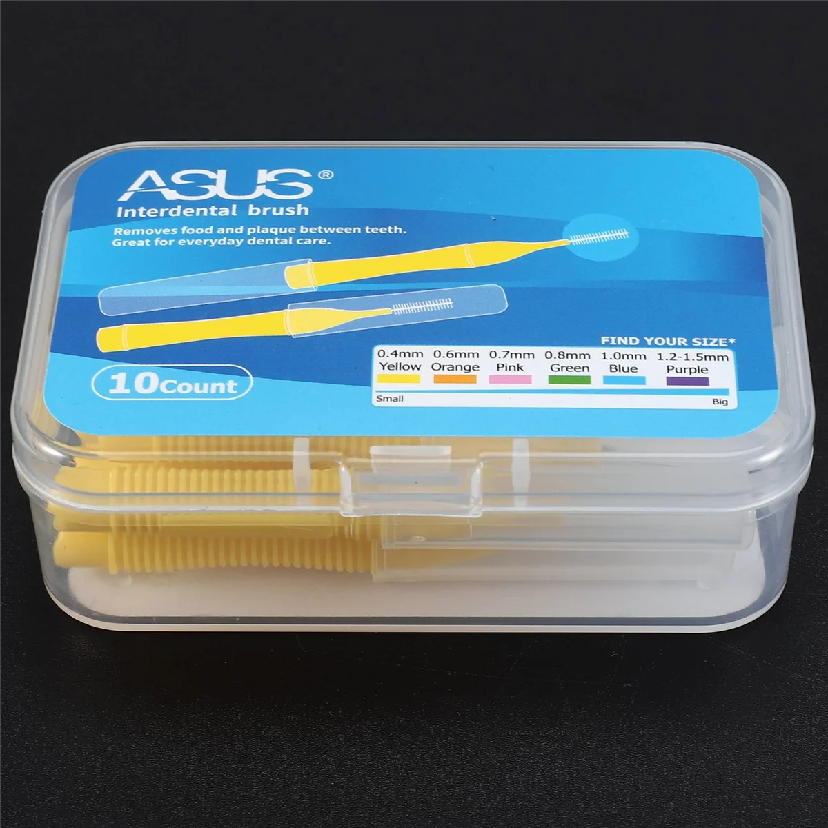 New ASUS 10Pcs/Box 0.4MM Straight interdental brush interdental brush teeth cleaning interdental brush