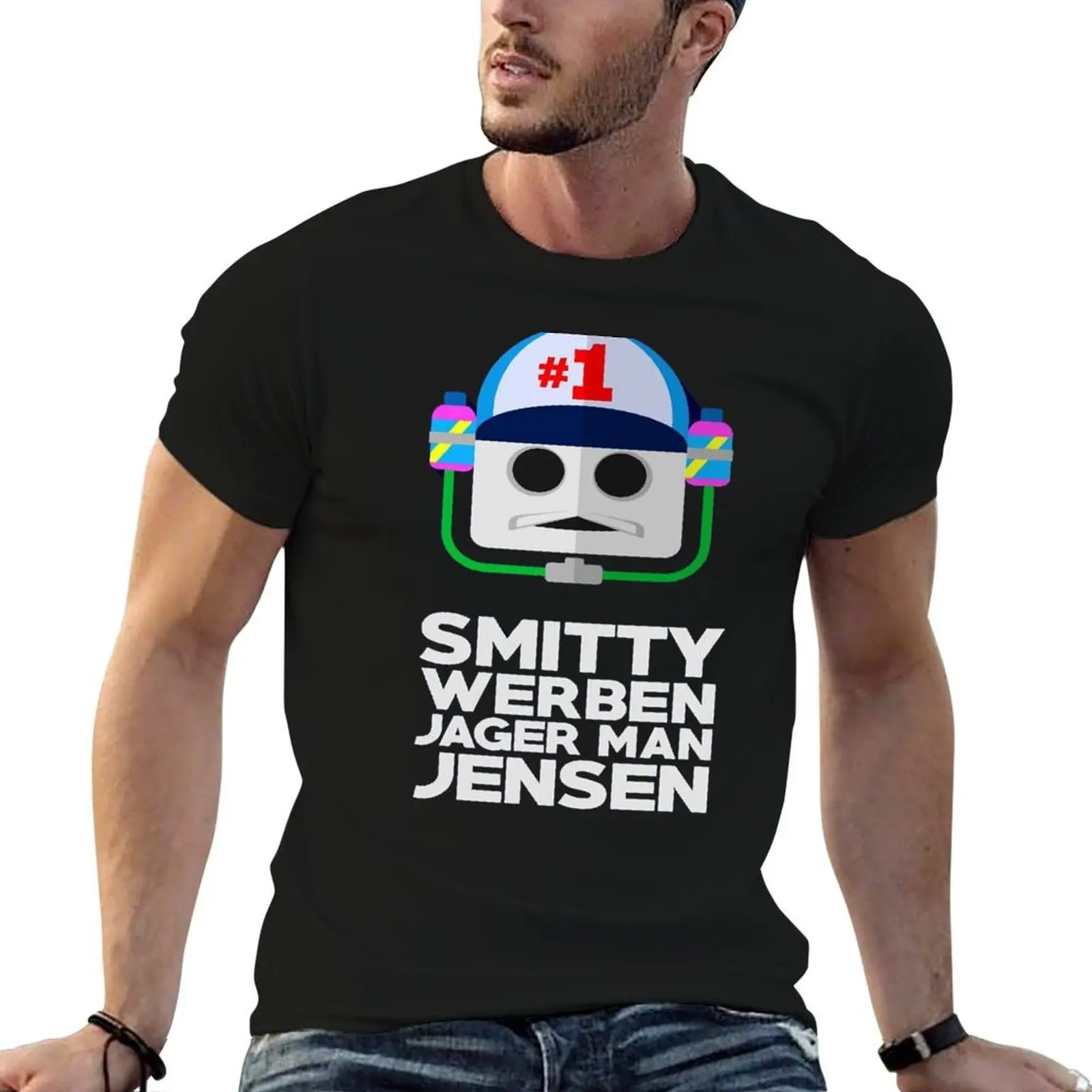 

smitty werbenjagermanjensen T-Shirt man t shirts for men man t shirt heavy cotton t shirt man plain T-Shirt
