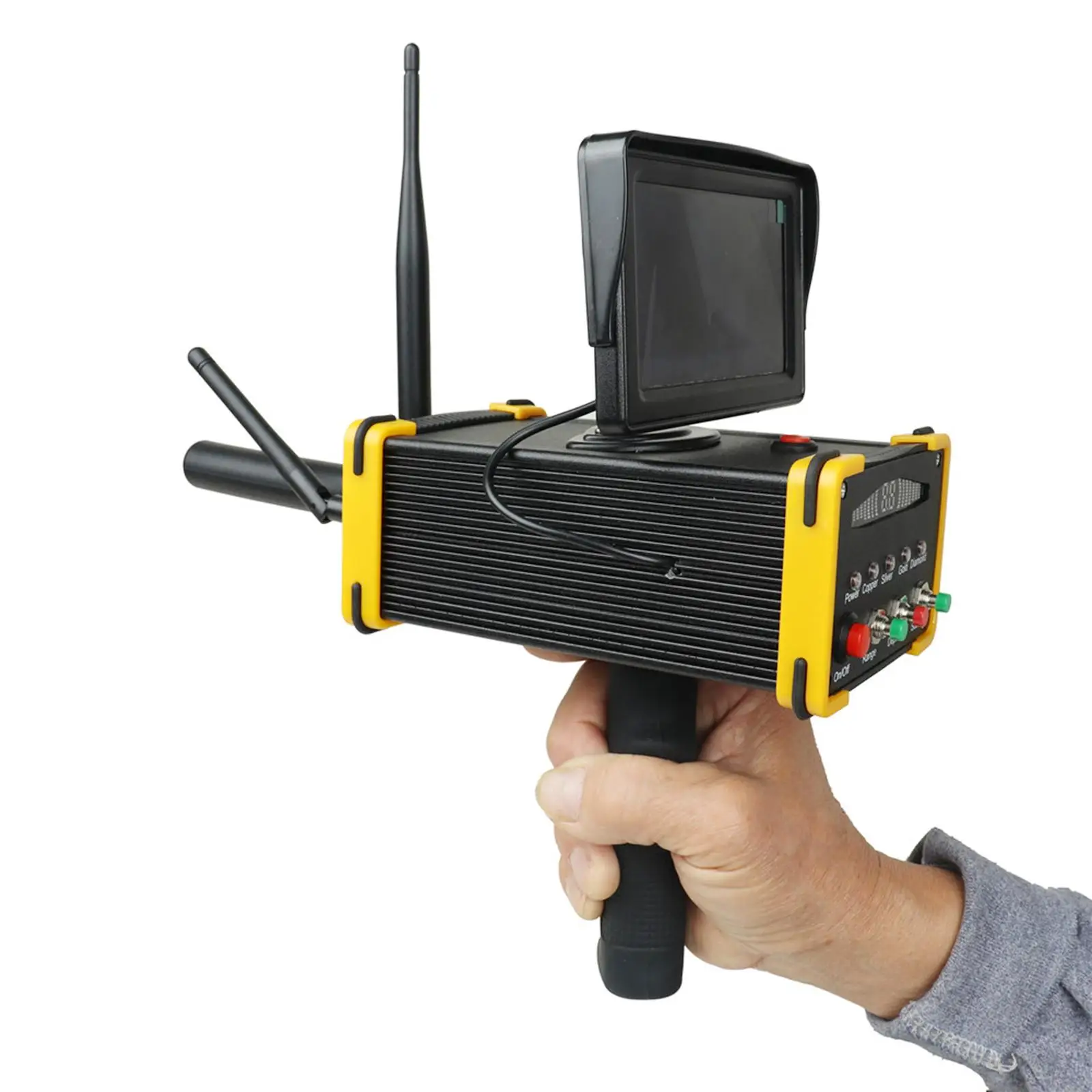 Underground Gold Detector High Accuracy Display Professional Metal Detection Device for Security Checks and Treasure Exploration