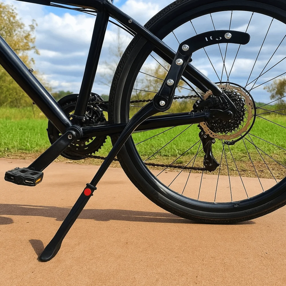 

Поддержка алюминиевой подставки для велосипеда, регулируемая задняя опора для велосипеда, одинарная подставка для дорожного велосипеда