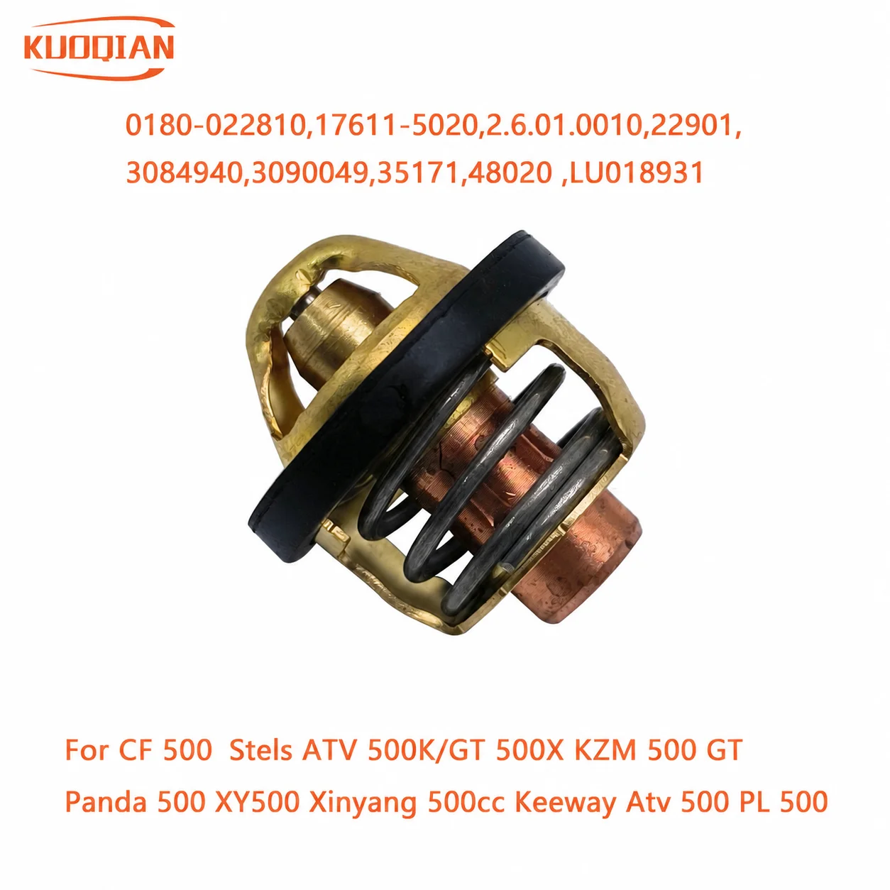 

Thermostat 17611-5020 LU018931 0180-022810 For CF 500 Stels ATV 500K/GT 500X KZM 500 GT Panda 500 XY500 Xinyang 500cc