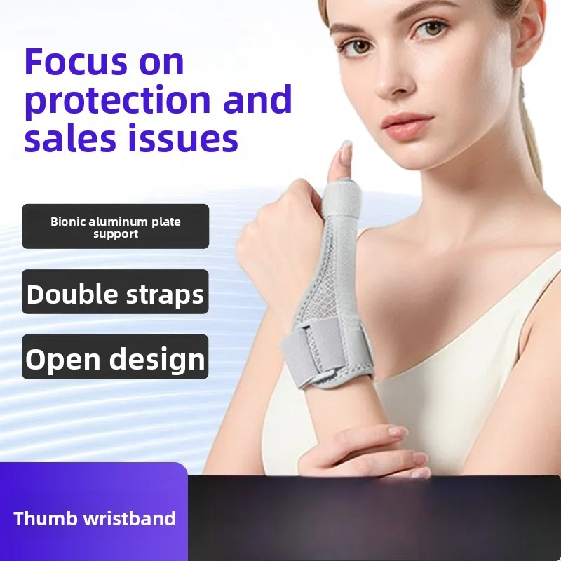 

Медицинский бандаж на запястье с алюминиевой шиной и пружинной опорой, регулируемая шпилька для большого пальца для восстановления тендинита