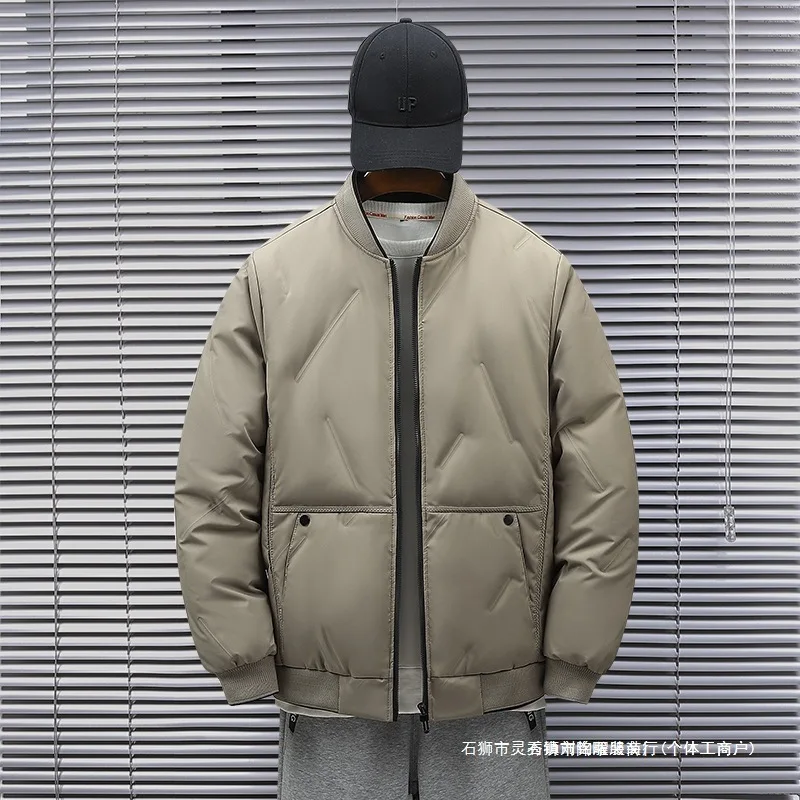 

Men's Down Jacket Winter Thickened Casual Fashion Baseball Collar Warm Cold-Resistant Down Coat Winter Wear