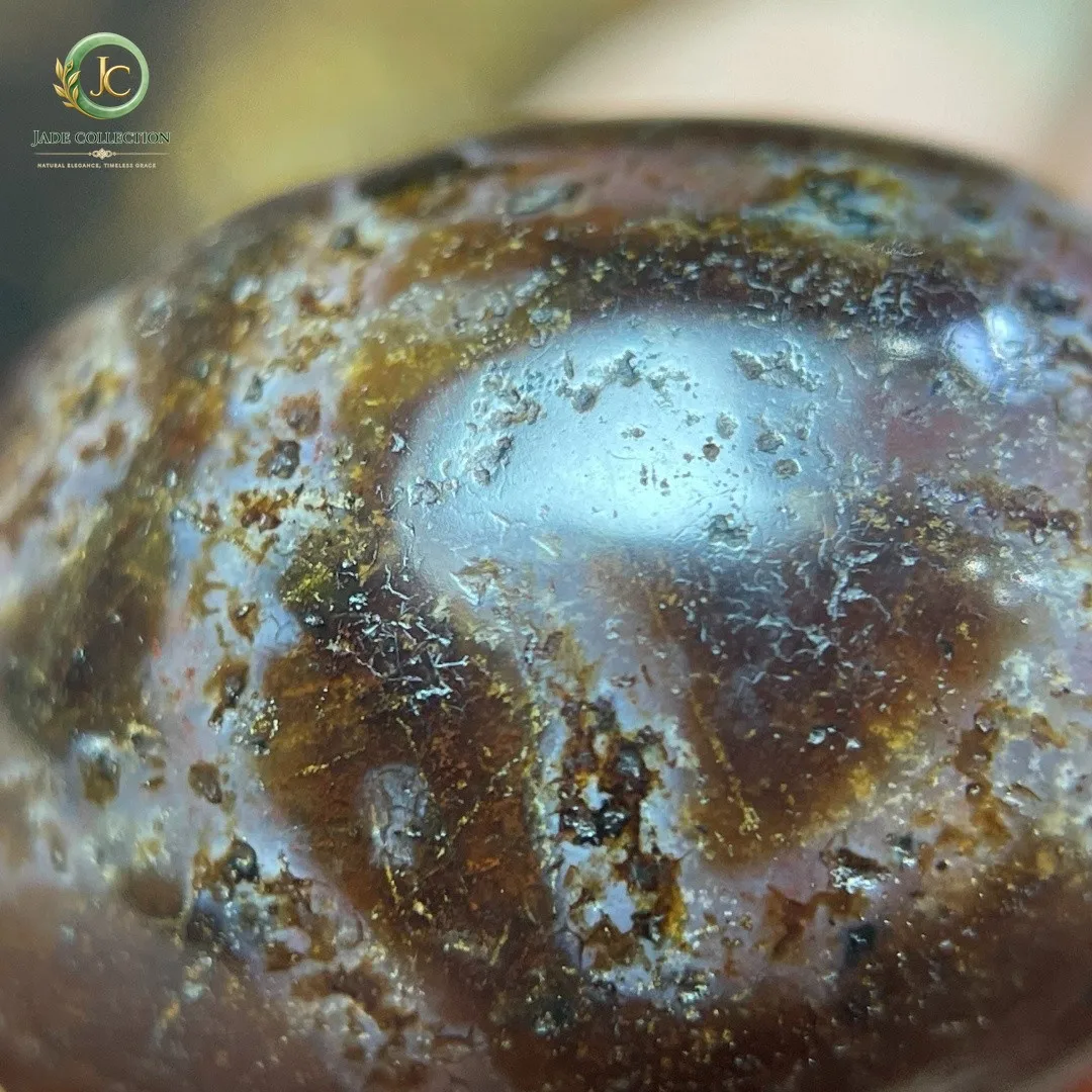 Tibetan Nepalese Himalayan Bead Ancient Agate Old Dzi Talisman 6 eye Bead Amulet
