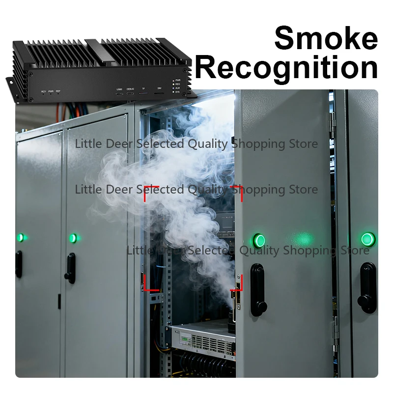Wifi Smart Smoke Co Detector Kitchen Shop  Sensor Alarm System Network Video Recorder Security Network Camera