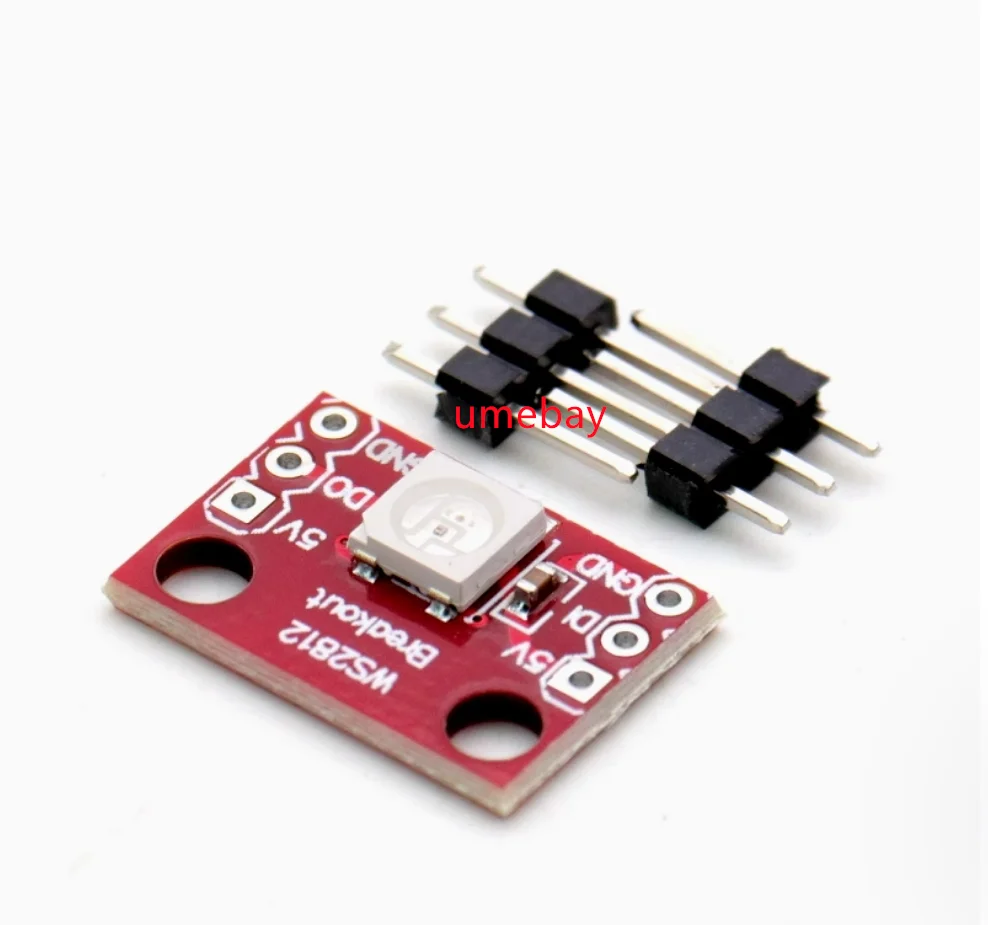 

20 pieces, RGB LED Breakout - WS2812 color light module single line interface full-color light-emitting tube