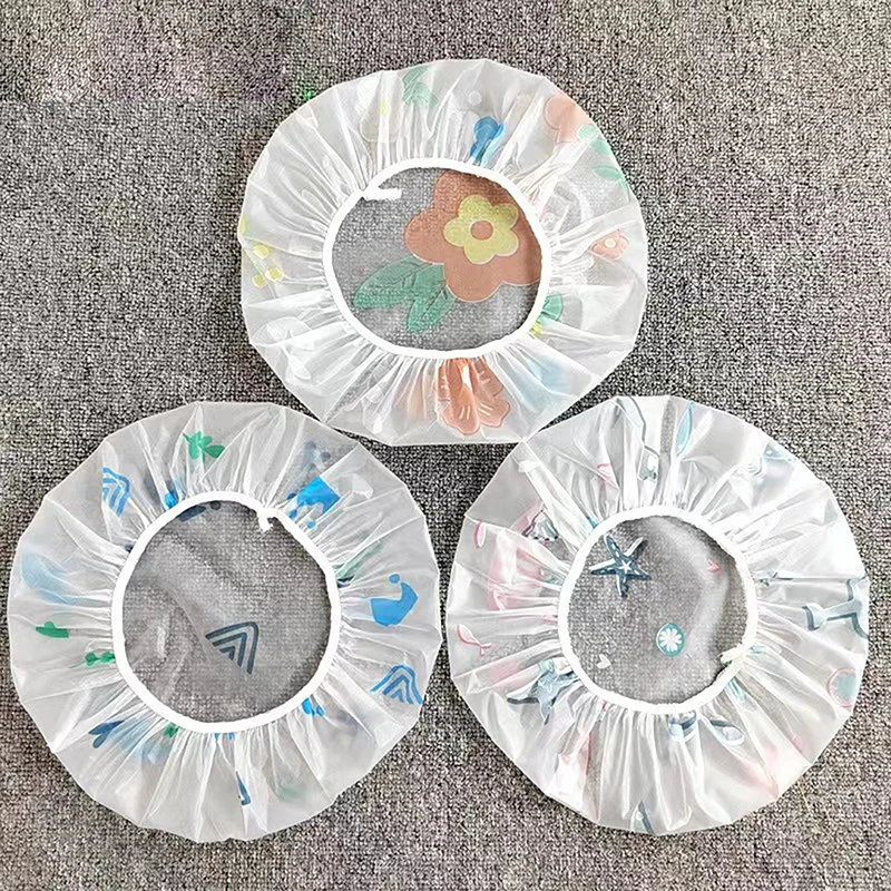 

Водонепроницаемая шапочка Bashroom для душа, утолщенная эластичная шапочка для ванной, женская шапочка для парикмахерской, принадлежности для ванной комнаты, женские шапочки для душа