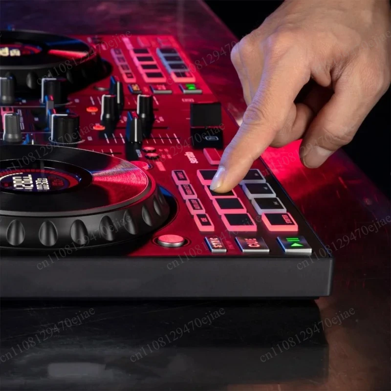 USB DJ Disc Player Controller | 6 Inch Large Wheel Digital Mixer FX Track Pro Platinum Scratch MIDI Controller