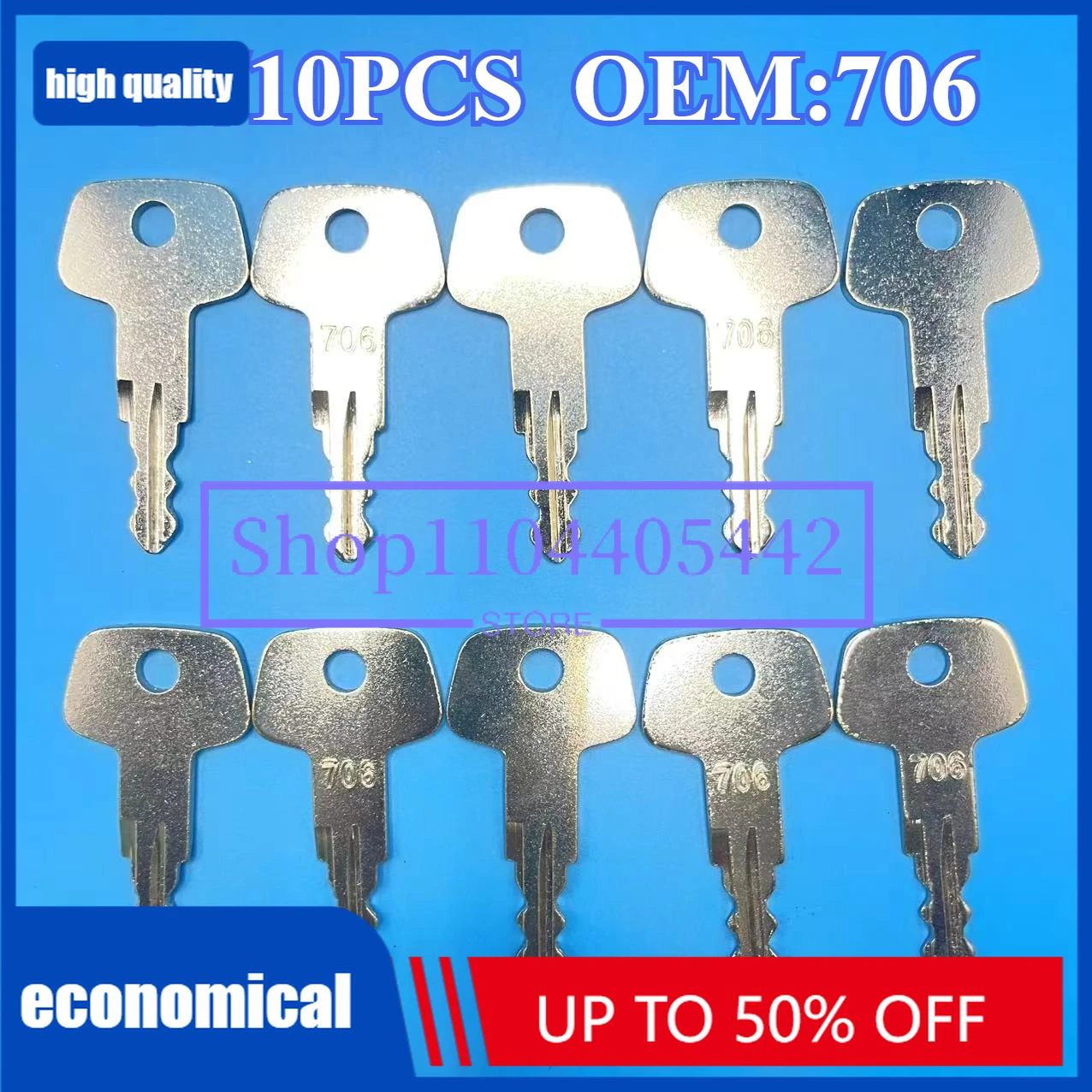 1/5/10 PCS 706 Ignition Keys For 706 Liebherr Excavator Fuel Cap Fuel Cap Key