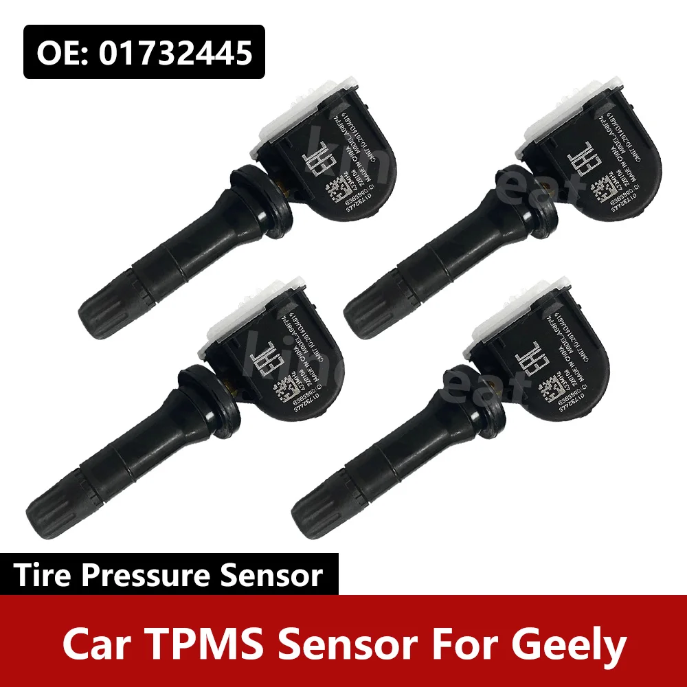 

4PCS/Lot For Geely GSE Atlas Tugella Boyue Binray Emgrand 433Mhz Car TPMS Sensor Tire Pressure Sensor Monitoring System 01732445