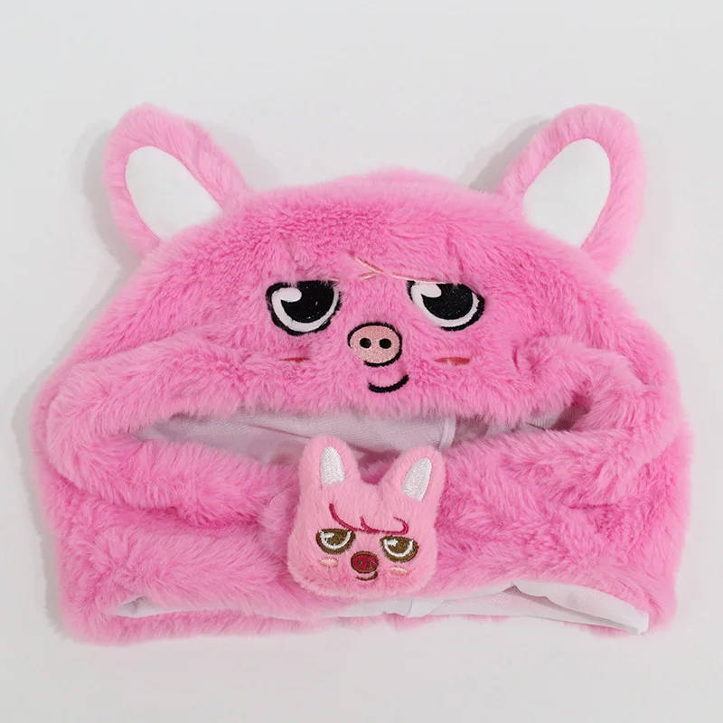 

Skzoo Cartoon Animal Plush Fleece Hat Winter Warm Earflap Hat Riding Cycling Warm Cap For Kids Adults Celebrity Peripheral