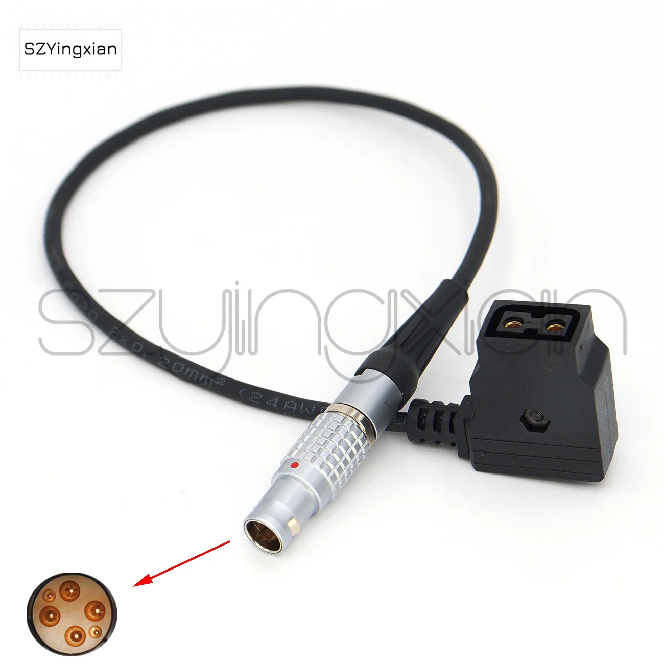 

Стабилизатор DJI Ronin 2, 6-контактный постоянный ток на гнездо DTAP, кабель преобразования PTAP для камеры/передачи изображений/двигателя отслеживания, шнур питания