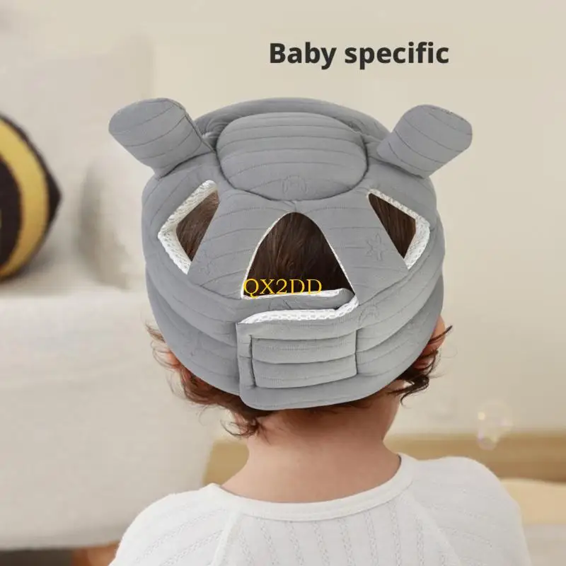 QX2D Toddler Safety Head Protector Helmet with Soft Padding and Adjustable Straps for Fall in Walking Practice