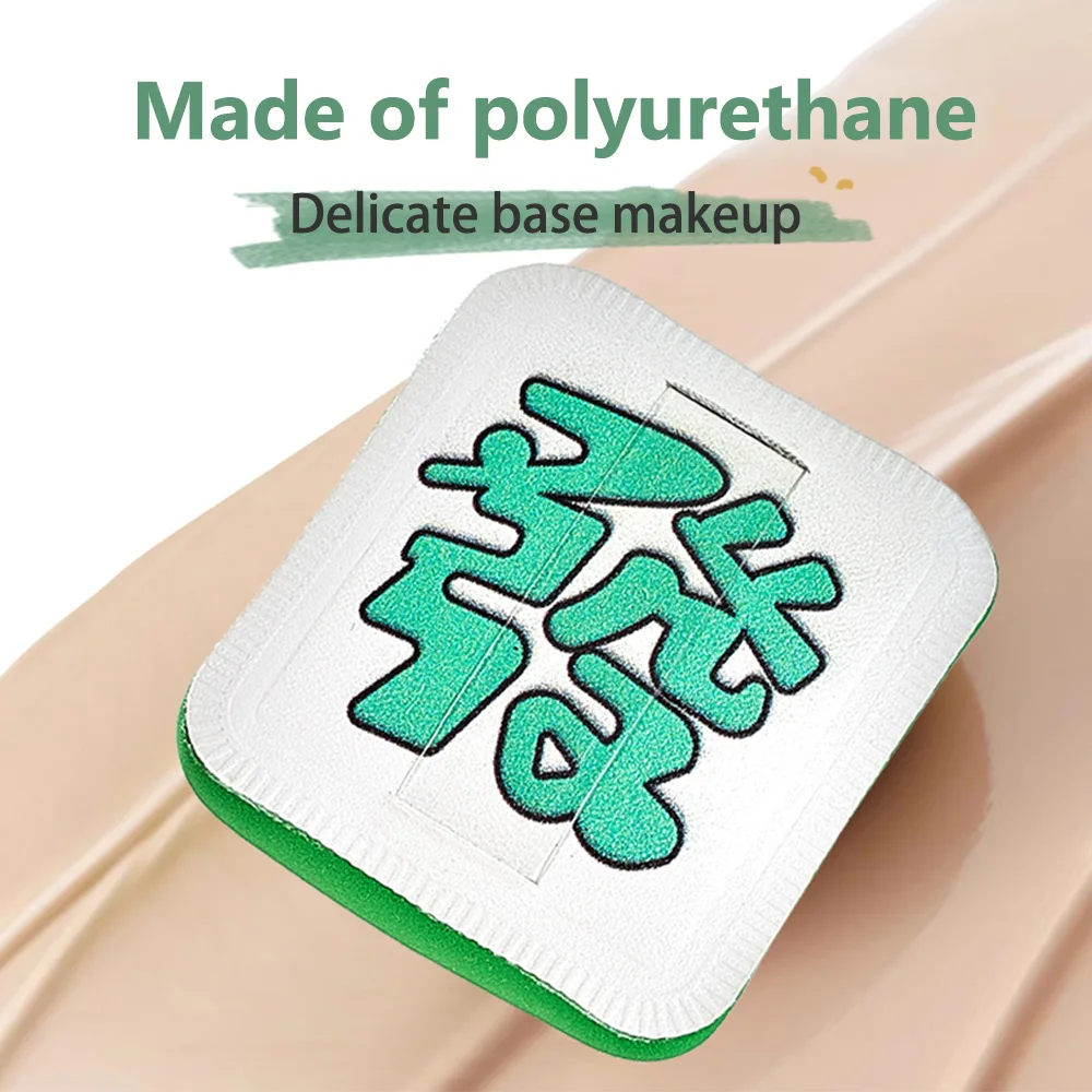 GECOMO Puff de pó de marshmallow macio e adequado para a pele com caixa de armazenamento suspensa adequada para almofada de esponja de maquiagem de base líquida