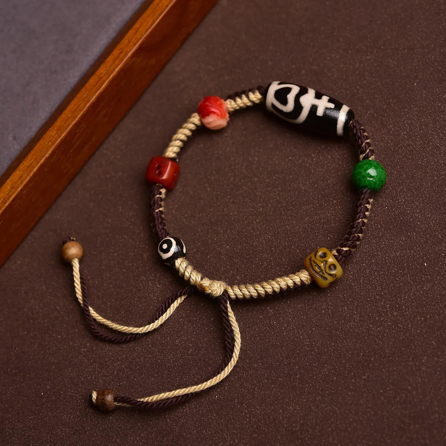 Handmade Tibetan Bracelet Agate Tianzhu Charm Rope Bracelet & Bangles Knots Unisex Good Lucky Bracelets for Woman Man Gift