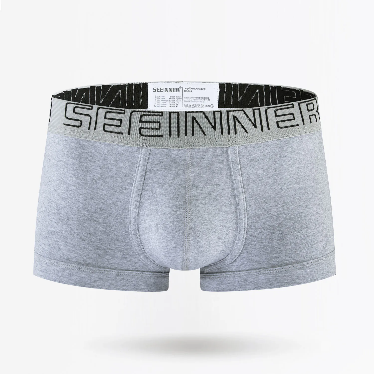 Mid Rise 3d Contoured U Pouch Cotton Boxers Moisture Wicking Office Daily Underwear Gym Workout Trunks No Ride Up Leg Openings