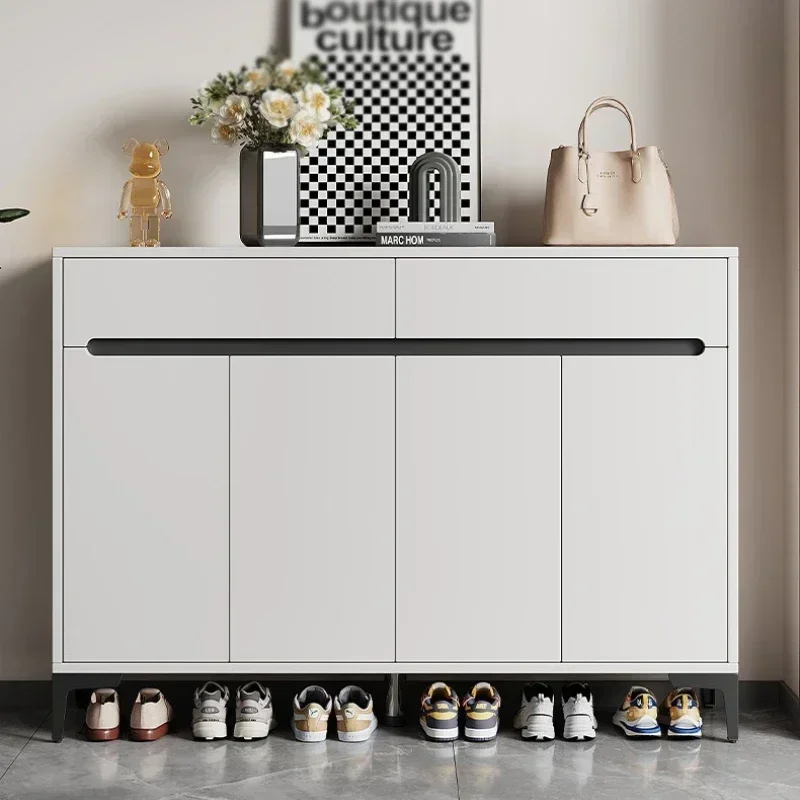 Shoe cabinet storage storage belt pumping large capacity rack multi-functional corridor entrance dust cabinet shoe rack