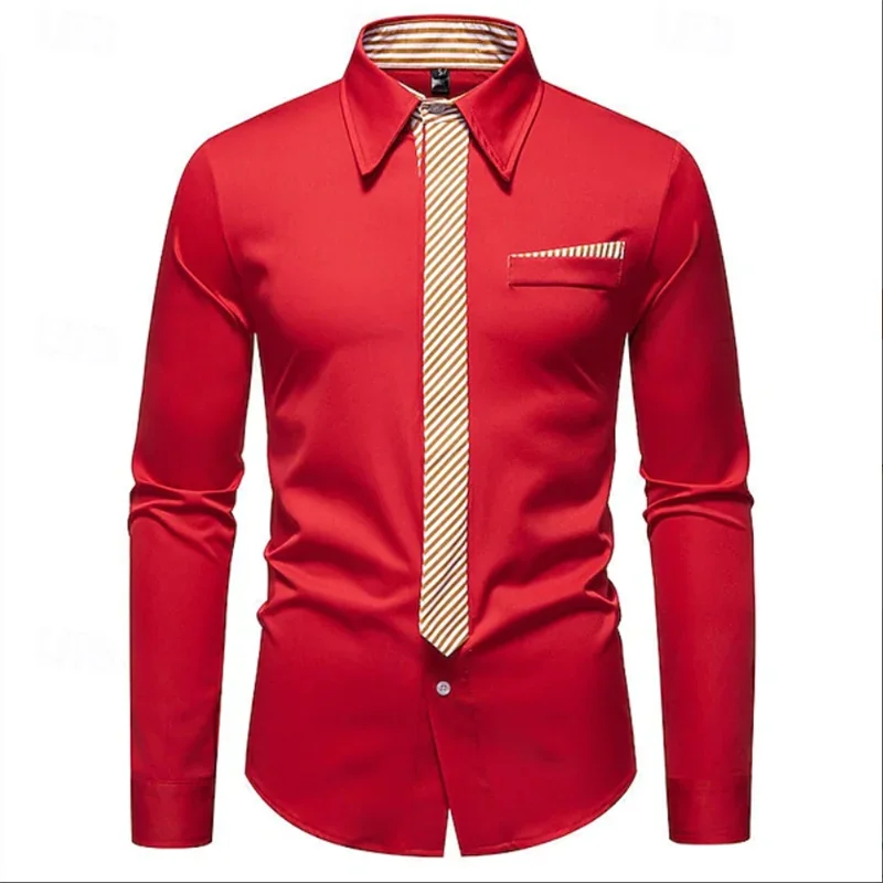 Men's New Impressionist Pattern 3D Printed Ocean Art Flower Pattern Men's Long Sleeved Button Comfortable Lapel Casual Shirt Top