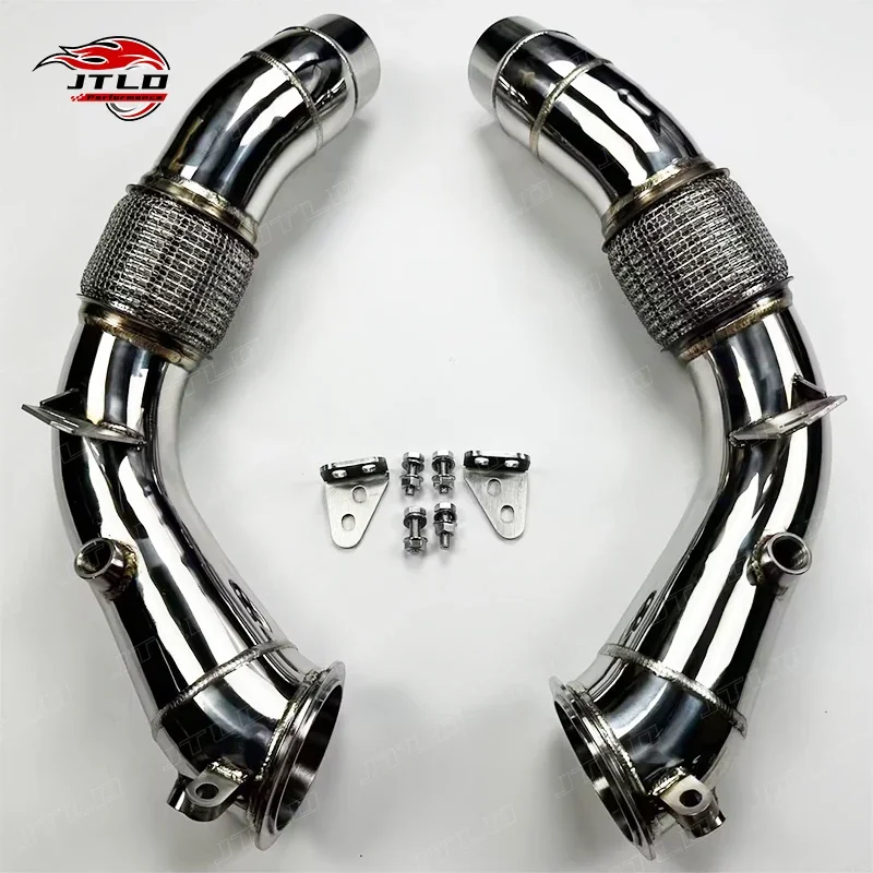 

JTLD Полировальная прямая выхлопная труба из нержавеющей стали для BMW F10 M5