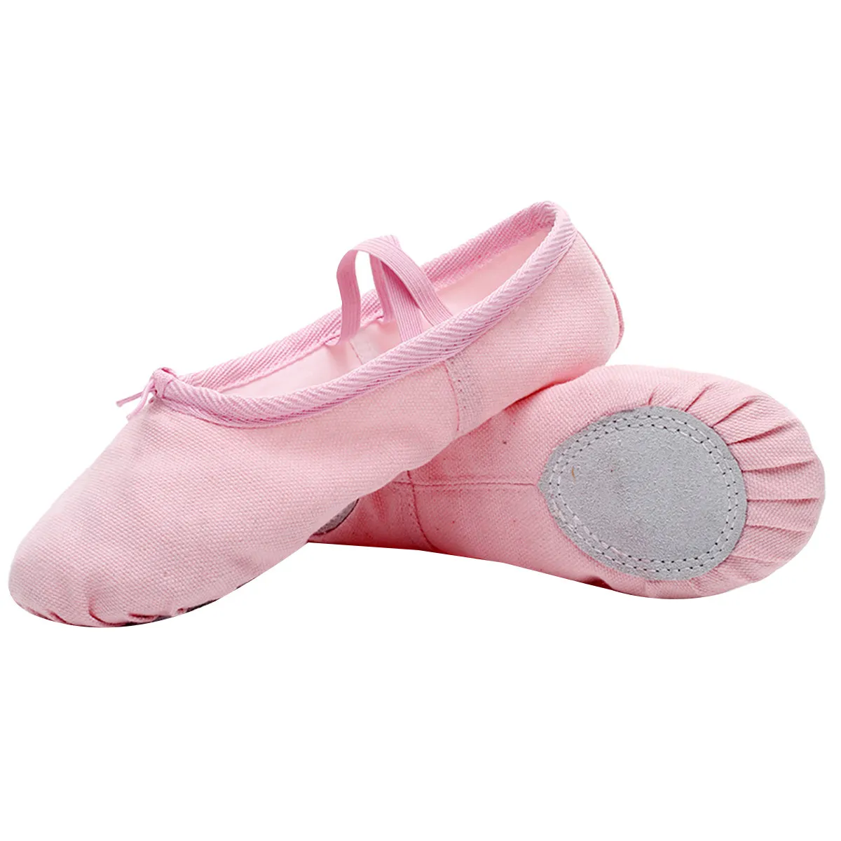 Picture 4: 1Pair Ballet Yoga Shoes Elastic Cord Breathable Lightweight Pink Size 30 Anti Slip Comfortable Dancing Shoes for Ballet
