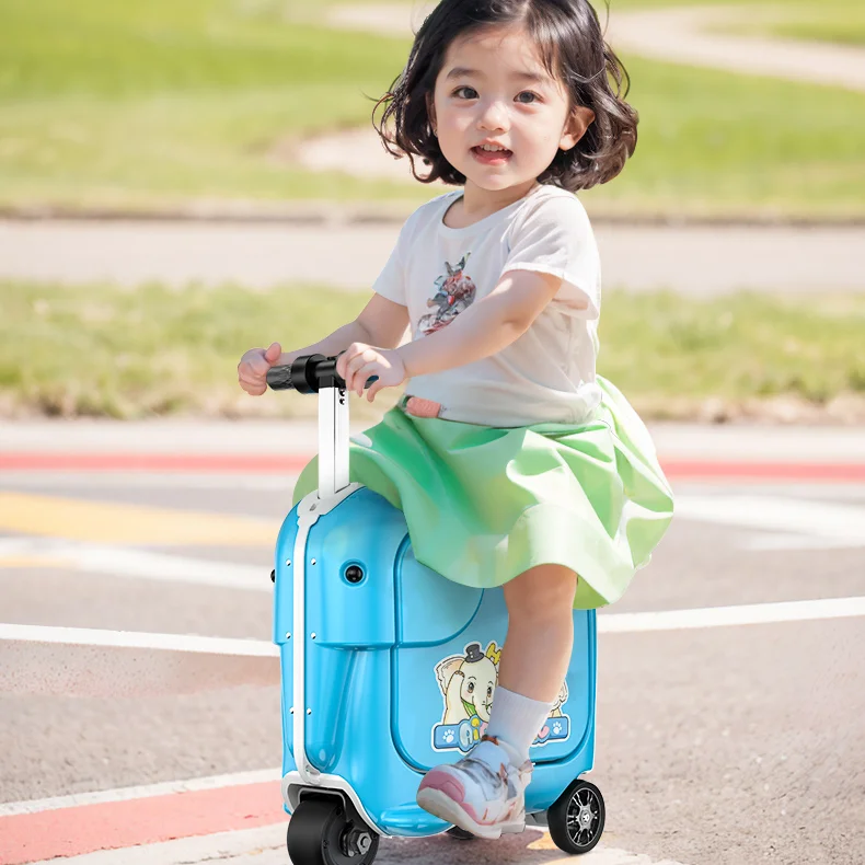 Kids SQ3S Powerful   Removable  Children Cute Design Riding  Suitcase