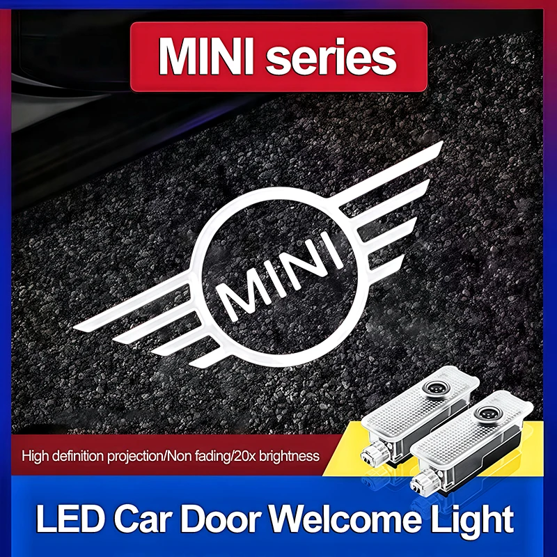 2Pcs Led Car Logo P… - image