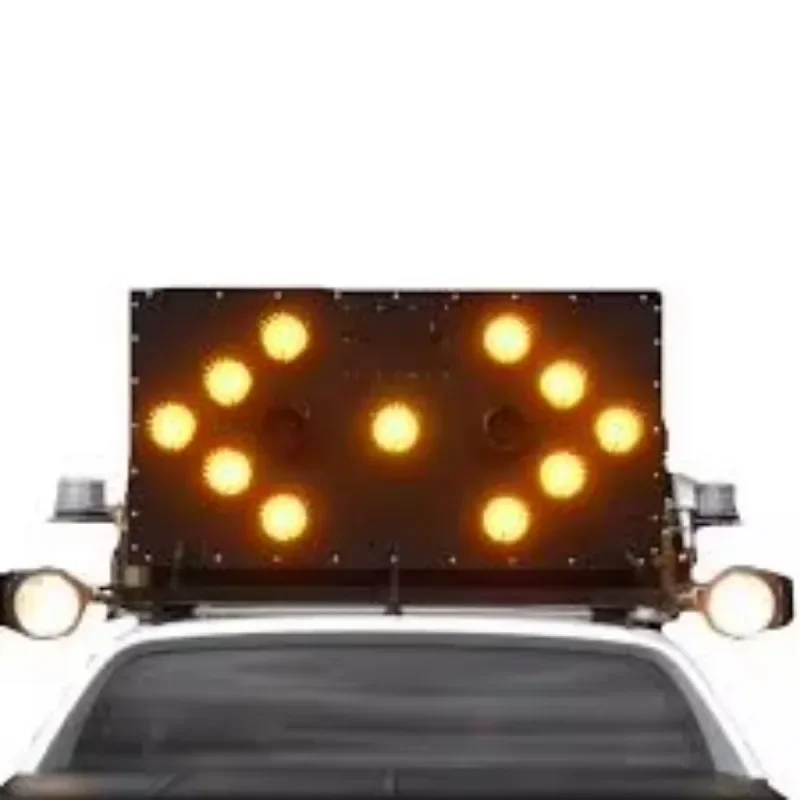 Solar Power Roadway Safety Warning Light Traffic Signs LED Vehicle-mounted Arrow Sign Factory Price
