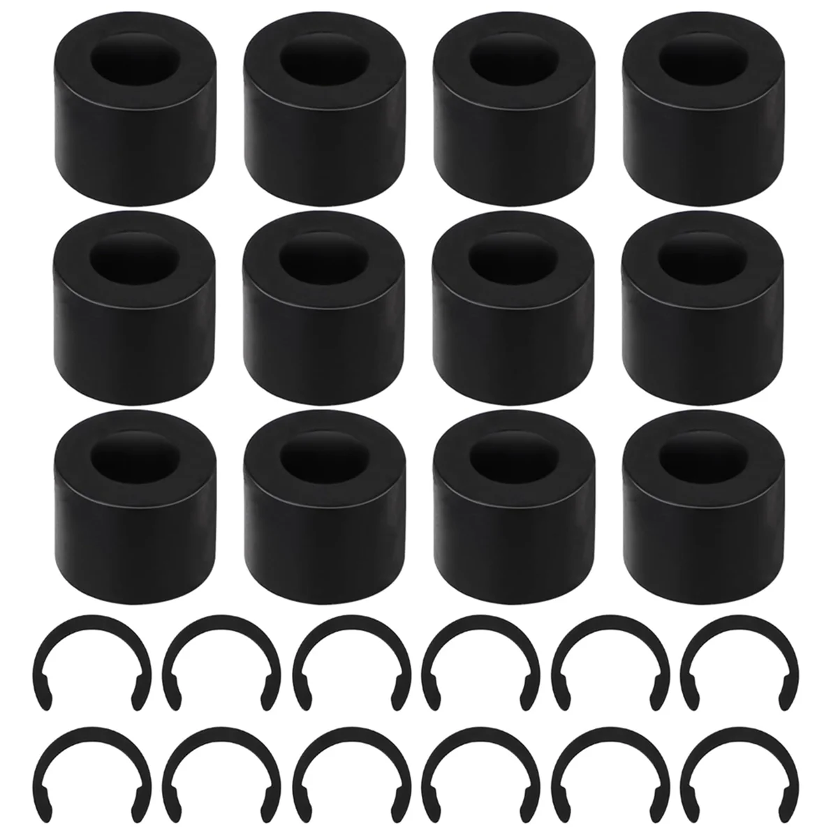 12Pcs Rubber Roller Resolution for Cricut Maker, 12Pcs Rubber Roller Replacement, Effectively Keep Rubber From Moving