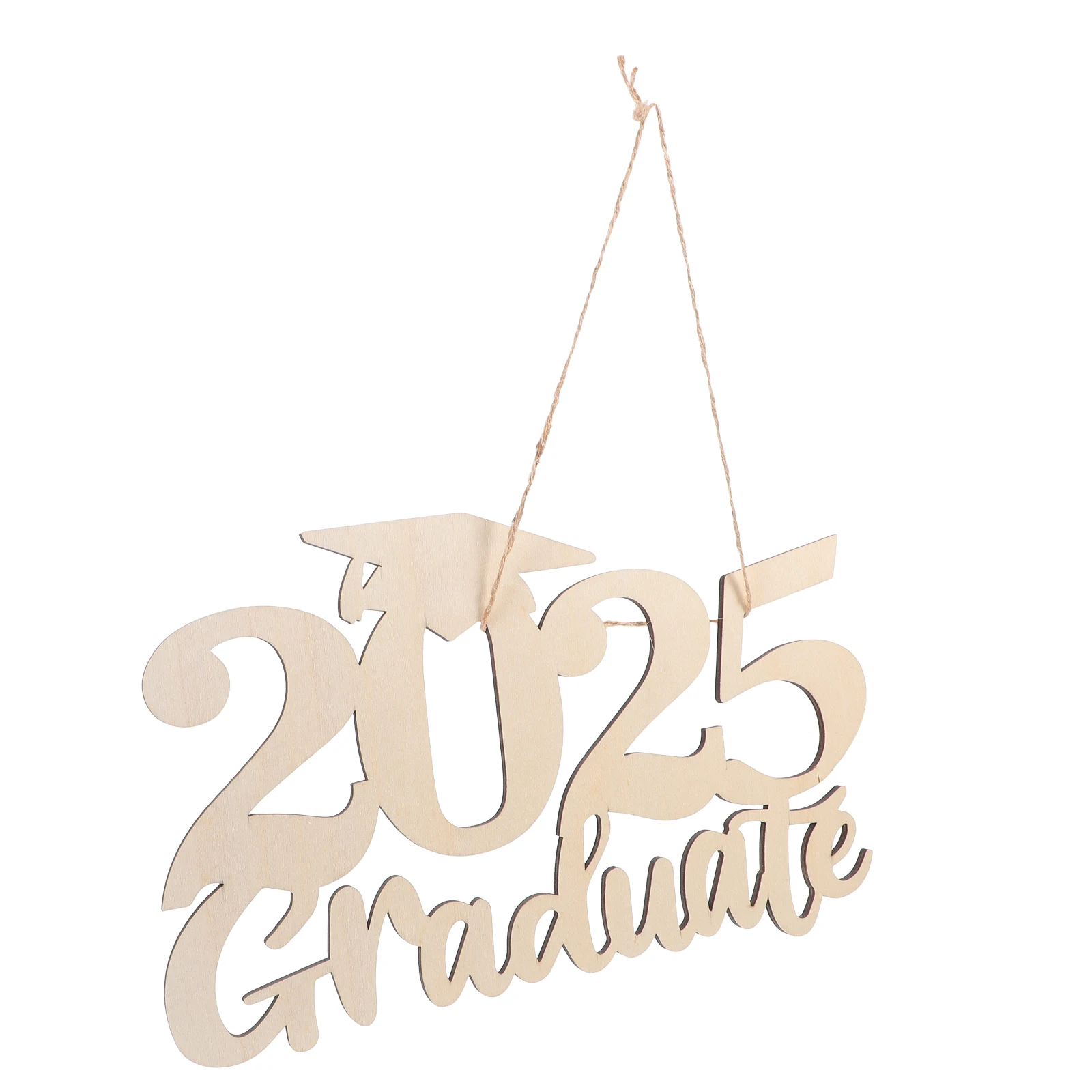 

Graduation Decorations Photo Booth Props Door Sign Wooden Pendant Diy Ornaments Hanging The