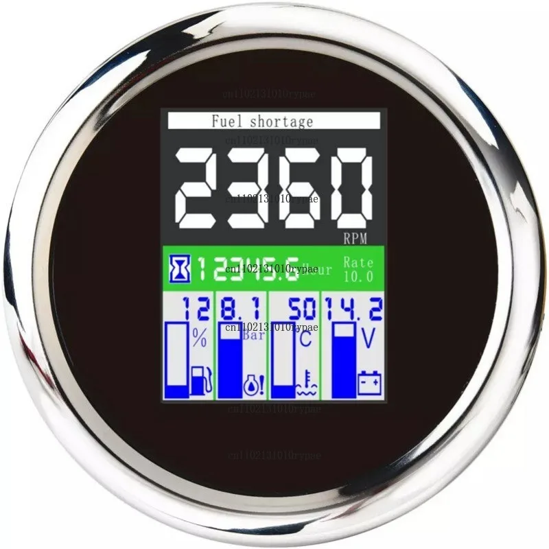 Automobile Instrument Multifunctional 5-in-1 Speed Water Temperature Oil Pressure Voltage Oil Quantity