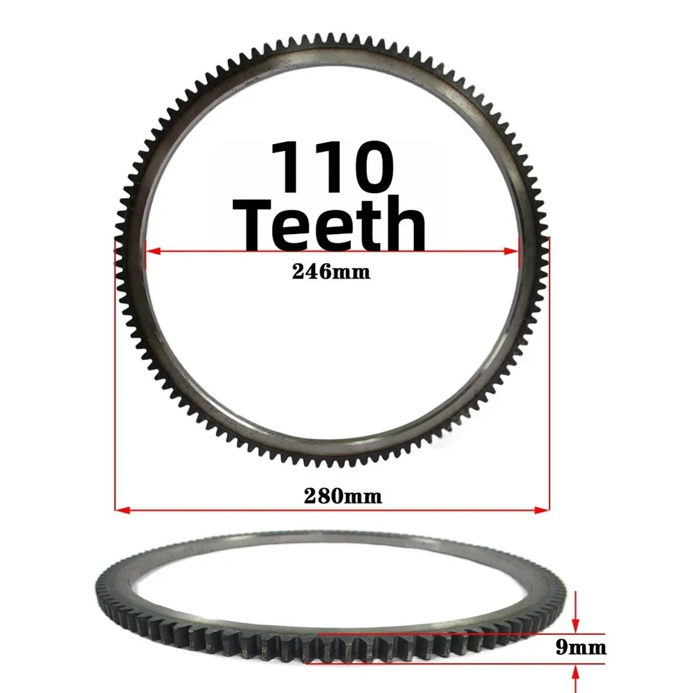 110 Teeth Flywheel Ring Gear For 186F 188F 192F Diesel Engine Starter Replacement Part For Generator Water Pump Machinery