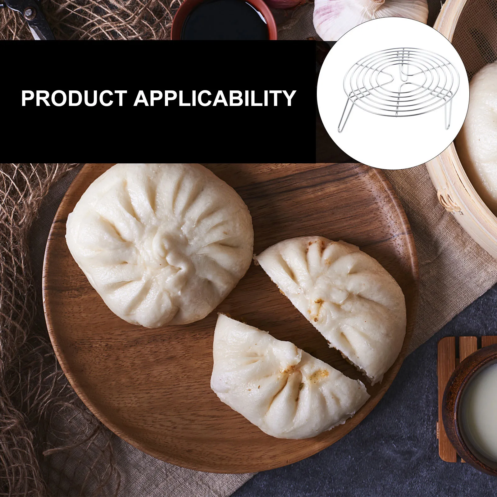 High Quality Stainless Steel Steamer Rack Round Multi Tier Cooking Steam Rack for Pressure Cooker Steaming and Cooling Stand