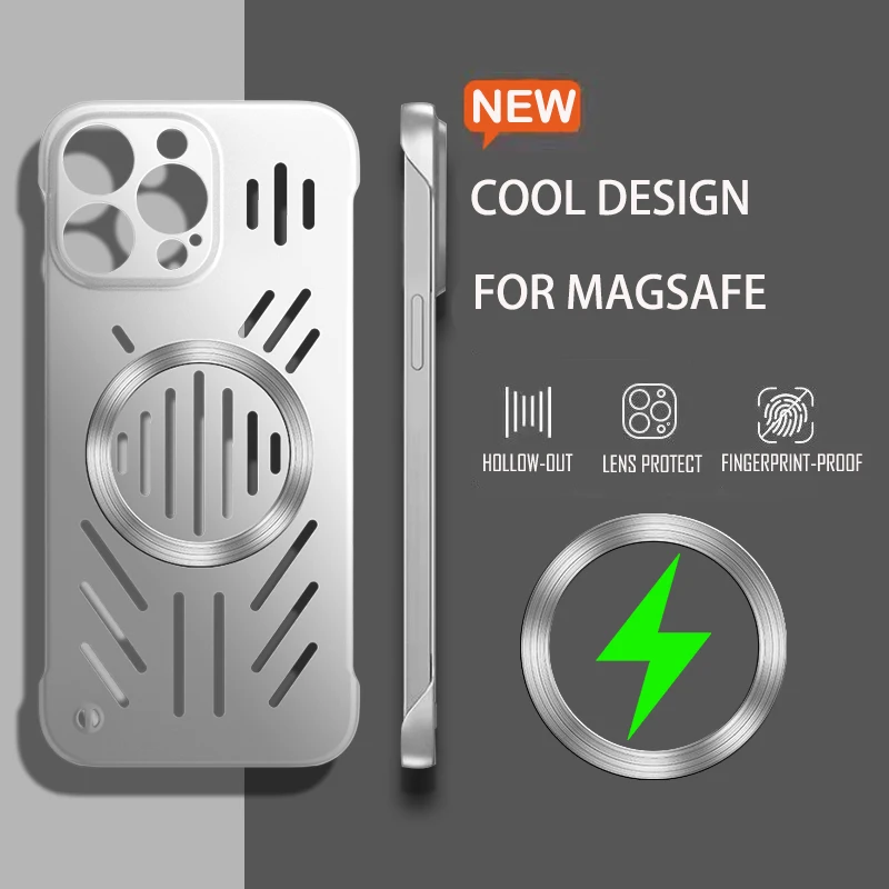 Wärmeableitung Magnetische Telefon Fall Für VIVO X300 X200S X200 Pro Mini X100 X100S Pro Für Magsafe Metallic PC Hard Cover