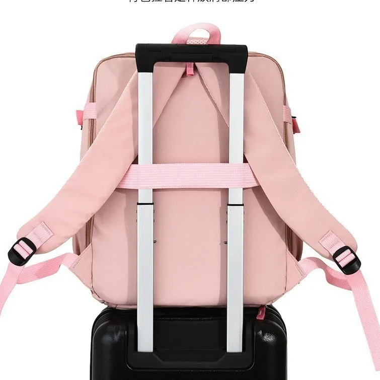 Large Capacity Business Student Backpack Cross-Border Double Shoulder Bag Casual Luggage Bag Multifunctional Bookbag