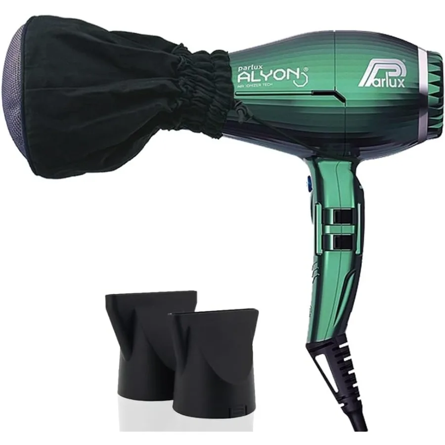 

Фен Alyon Jade + комплект диффузора с металлической сеткой, легкий ионный быстросохнущий профессиональный фен для салона без вьющихся волос
