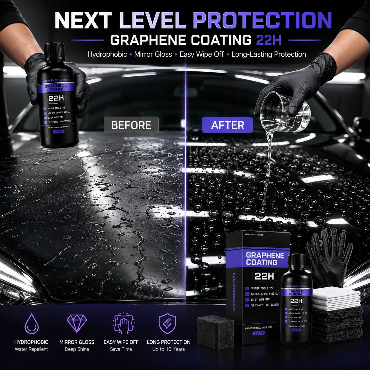 Spray de revêtement céramique - Car Wax Ceramic Coating avis et prix