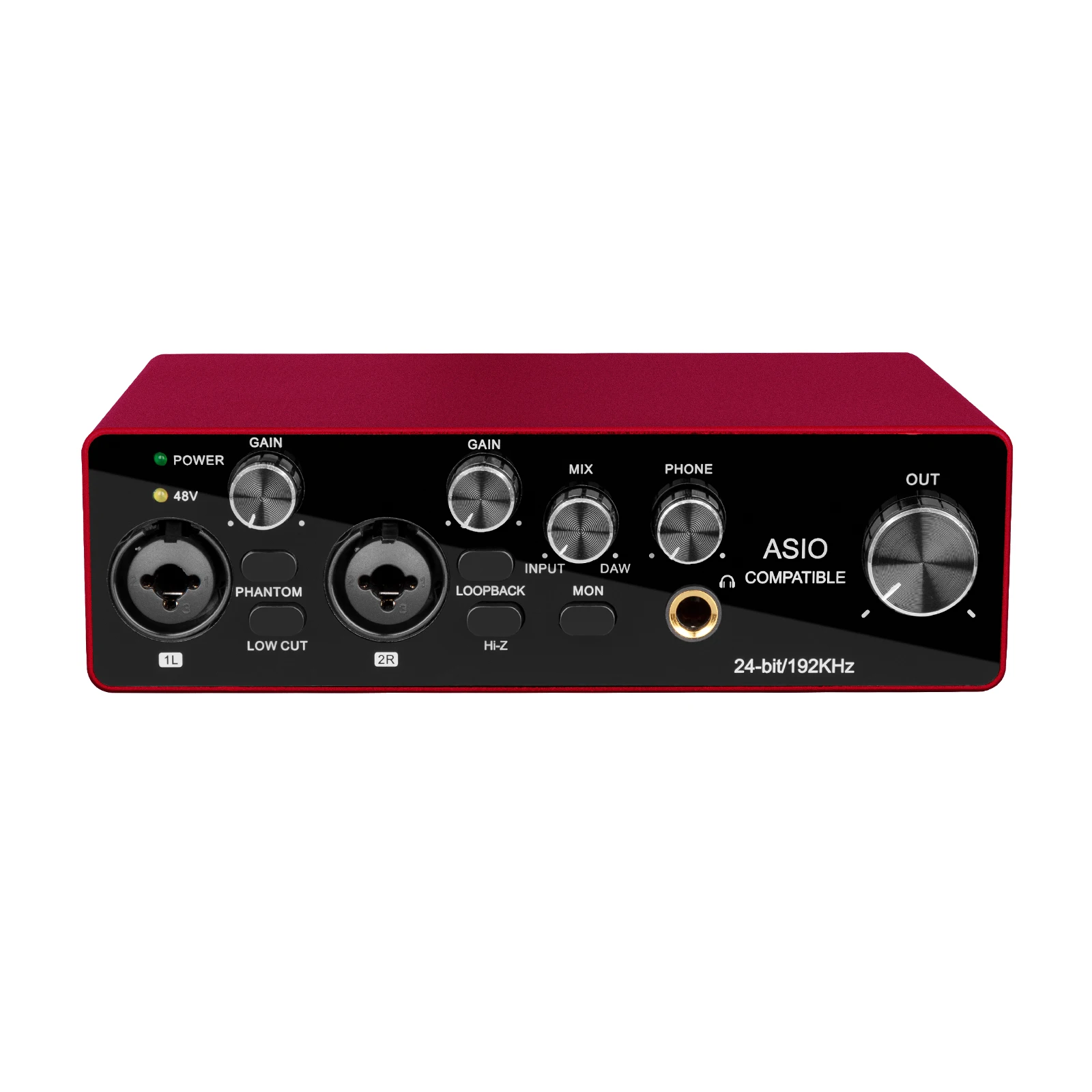RX2 Professional ASIO Sound Card 2 Channel USB Audio Inte  ace for Live Recording