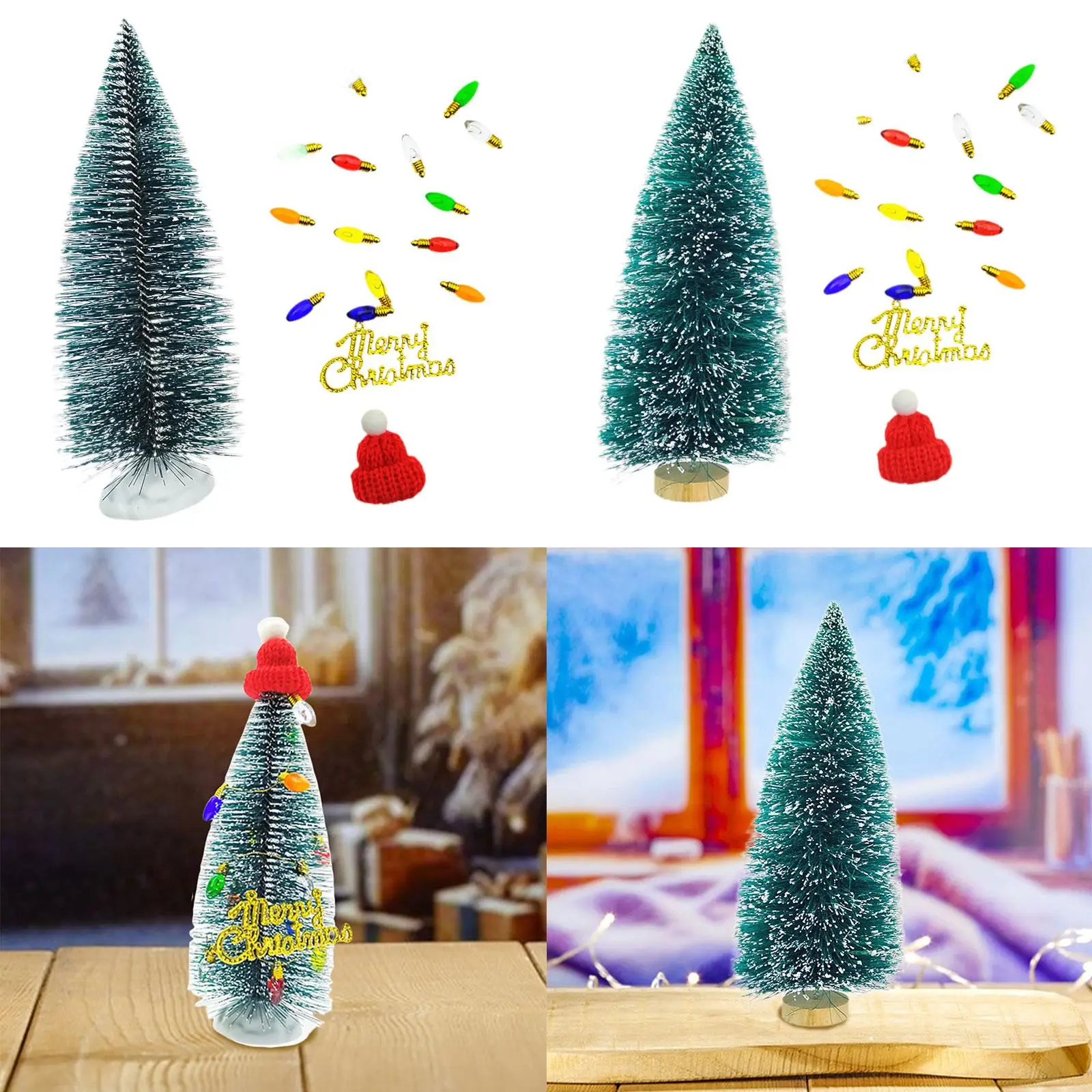 Christmas Tree Statue for Home Decor Ornament Iron Wire Figurine for Bedroom Living Room Cabinet Housewarming Table Centerpieces
