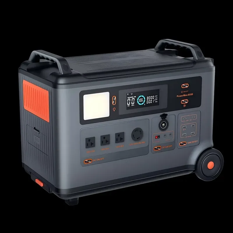 3000W 6000W Portable Solar Generator 3600Wh LiFePo4 Battery Outdoor Power Station UPS Emergency Backup Solar Power EU US